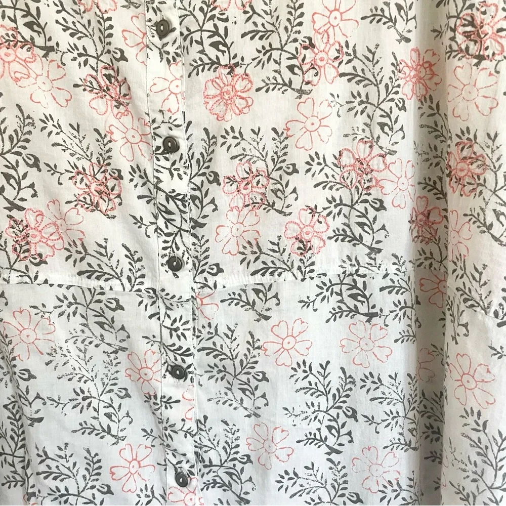 Anthropologie Embroidered Floral Button Up Shirt - Picture 6 of 11